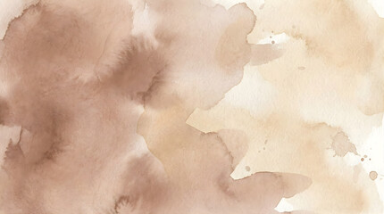 Soft brown and beige watercolor washes with subtle texture abstract background
