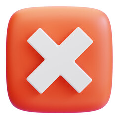 Obraz premium 3D Wrong Icon