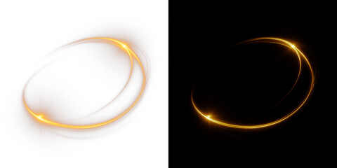 Glowing light and liquid effect on transparent overlay