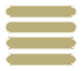 Classic Ornamental Label Vector Set