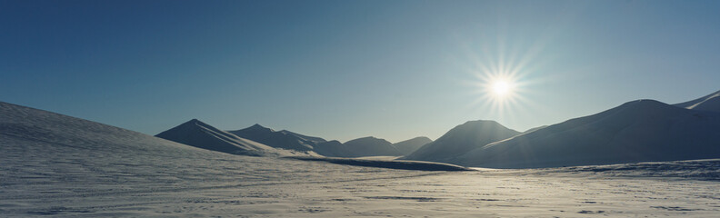 Sunset in Arctic Tundra