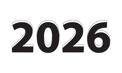 Bold Black White 2026 Text