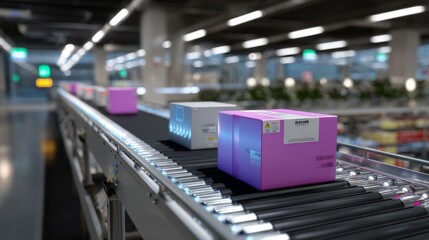 Ai enabled barcode scanning tunnel in modern packaging facility