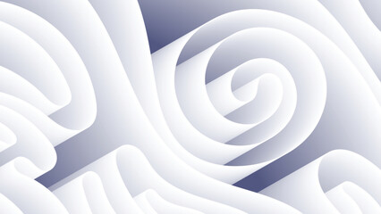 Minimalist clean white gradient wavy line abstract background vector design