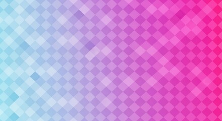 Abstract geometric background with rhombuses in a gradient of blue to pink color scheme