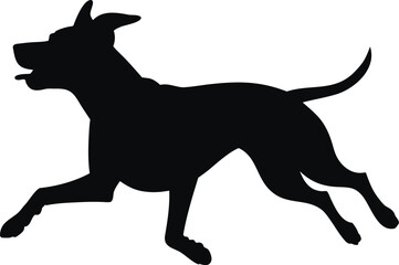 black dog silhouette