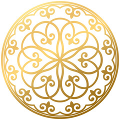 Kazakh golden ornament S2-03