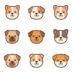 Cute Dog Icon Design Very Cool