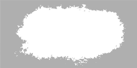 Abstract vector grunge frame with ink paint splash texture border illustration design