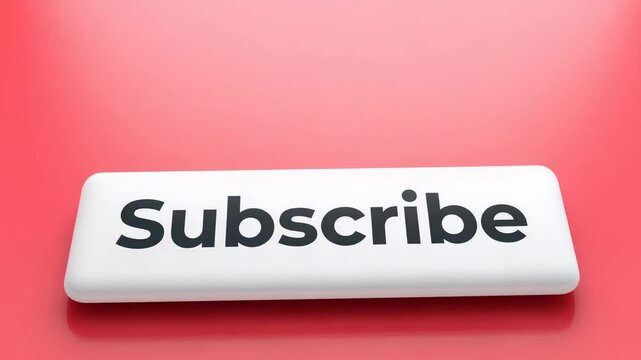 Playback starting, camera pulling back revealing white Subscribe button at studio to prompt signup