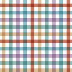 A seamless, repeating pattern of a colorful gingham or plaid design