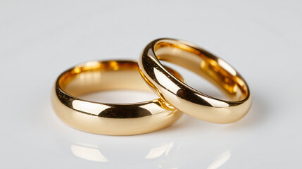 two wedding rings