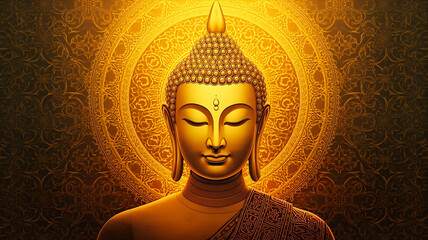 仏教の像のイラスト