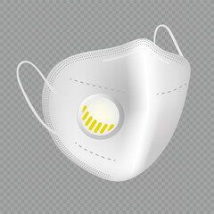 Protective Medical Mask N95 vector illustration