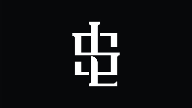 Vector SL letter initial monogram logo design. Luxury and fashion logo
