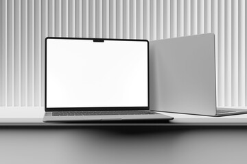 Clean High Resolution Laptop Mockup for showcasing your design to clients