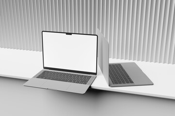 High Resolution Realistic Laptop Mockup for showcasing your design to clients