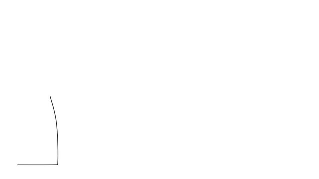 Animated self drawing of continuous line drawing of a doctor with stethoscope holding brain x-ray scan, symbolizing healthcare support during World Brain Tumor Day. Full length single line animation