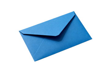 Blue envelope for mailing important documents