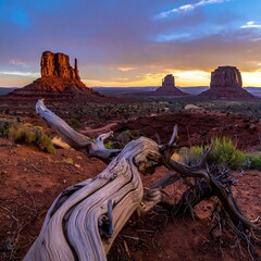 Sunrise over Monument Valley