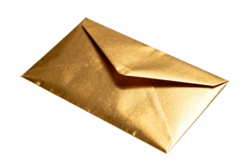 Golden envelope representing a formal or important message