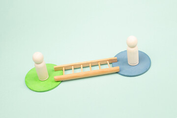 People overcome boundary, negotiation, political confrontation and discussion, communication between groups, solution by networking