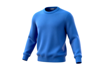 Blue crew neck sweater for casual and comfortable wear