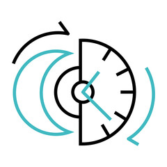 Night Time Watch vector icon