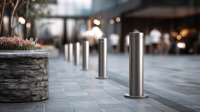 City bollard arrangement