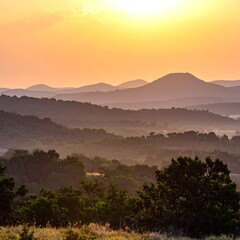 Sunrise over rolling hills (1)