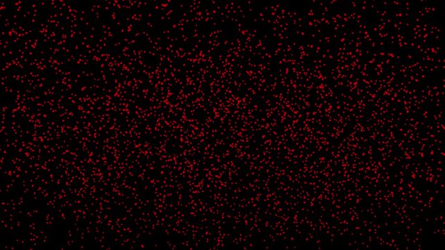 Abstract red particle background with dark space and glitter effect