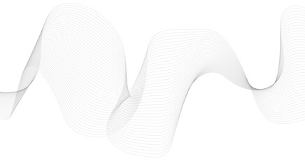 Abstract Wave Lines, Frequency Sound, and Data Science Creating New Possibilities in Design, Abstract black wavy lines background with copy space.
