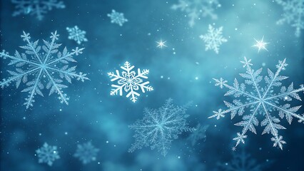 christmas background with snowflakes
