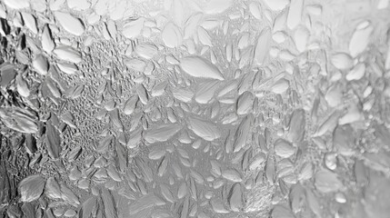 Transparent frosted glass ice texture.