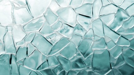 Abstract background of sharp broken ice shards arranged in a chaotic crystalline pattern.