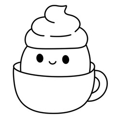 hand drawn illustration of a cake