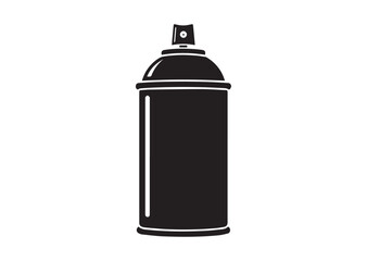 Obraz premium Spray paint can icon, Spray paint can Black silhouette vector