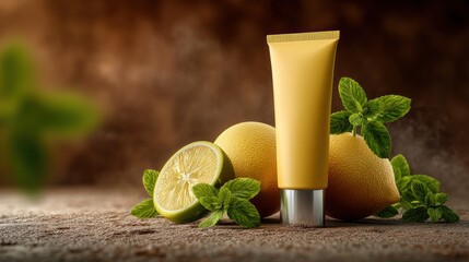 Fototapeta premium Citrus beauty cream