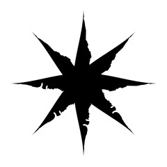 Sparkling star doodle sketch. A hand-drawn star illustration with doodle sparkles, perfect for adding a whimsical touch to Christmas, winter, or holiday designs. A graphics design element. PNG