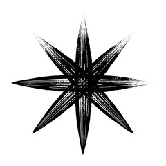 Sparkling star doodle sketch. A hand-drawn star illustration with doodle sparkles, perfect for adding a whimsical touch to Christmas, winter, or holiday designs. A graphics design element. PNG