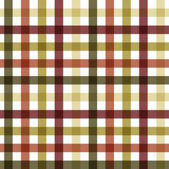 Seamless Plaid Pattern in Rustic Autumn Colors