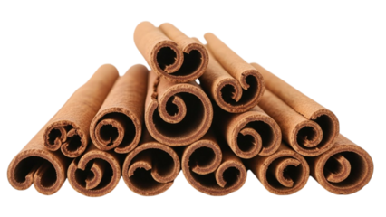 Stacked Cinnamon Sticks Spice Ingredient Close Up Macro food cooking