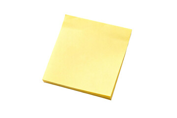 A single yellow sticky note for quick notes and reminders