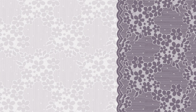 Two types of lace pattern backgrounds that can be used as decorative underlays
