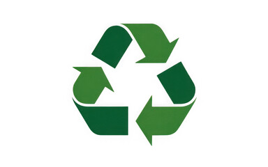 Obraz premium Green textured recycling symbol representing environmental care. 3d illustration. PNG with transparent background
