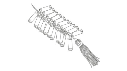 Traditional Chinese Firecrackers for Festive Celebrations and New Year.