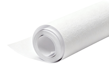 Roll of white textured paper for various printing and crafting purposes