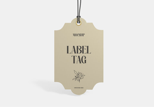 Price Tag Label Mockup Template