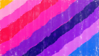 Abstract colorful diagonal stripes with a grunge texture background