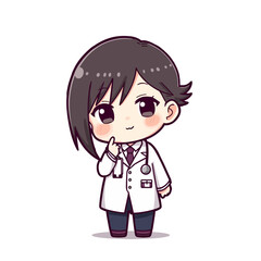 Cute Doctor Cartoon Design Very Cool